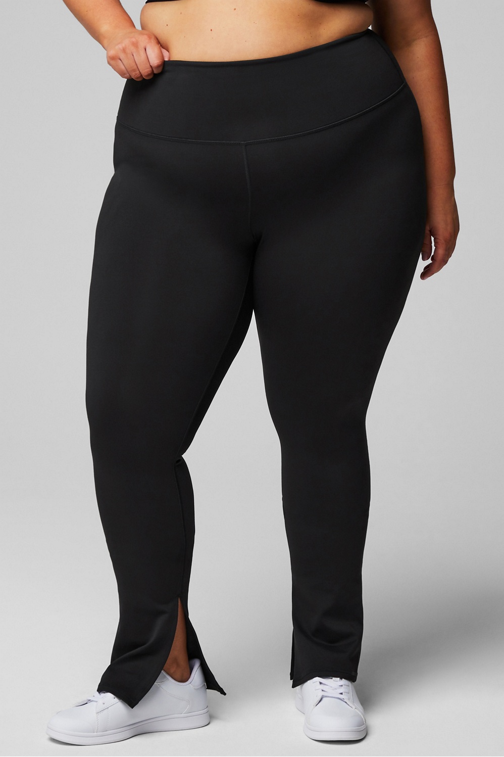 Fabletics, Pants & Jumpsuits, 23 Fabletics Womens X Black High Waisted  Crushed Velvet Crossover Leggings