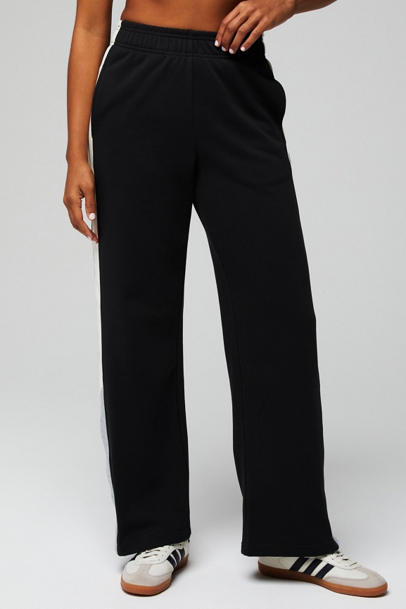 high waisted adidas track pants