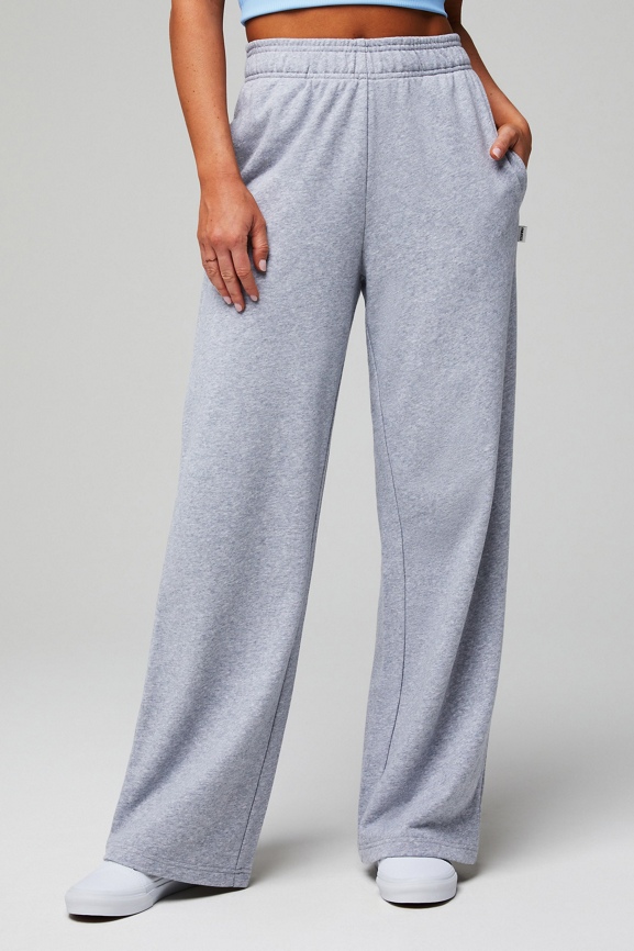 Year Round Terry Wide Leg Sweatpant