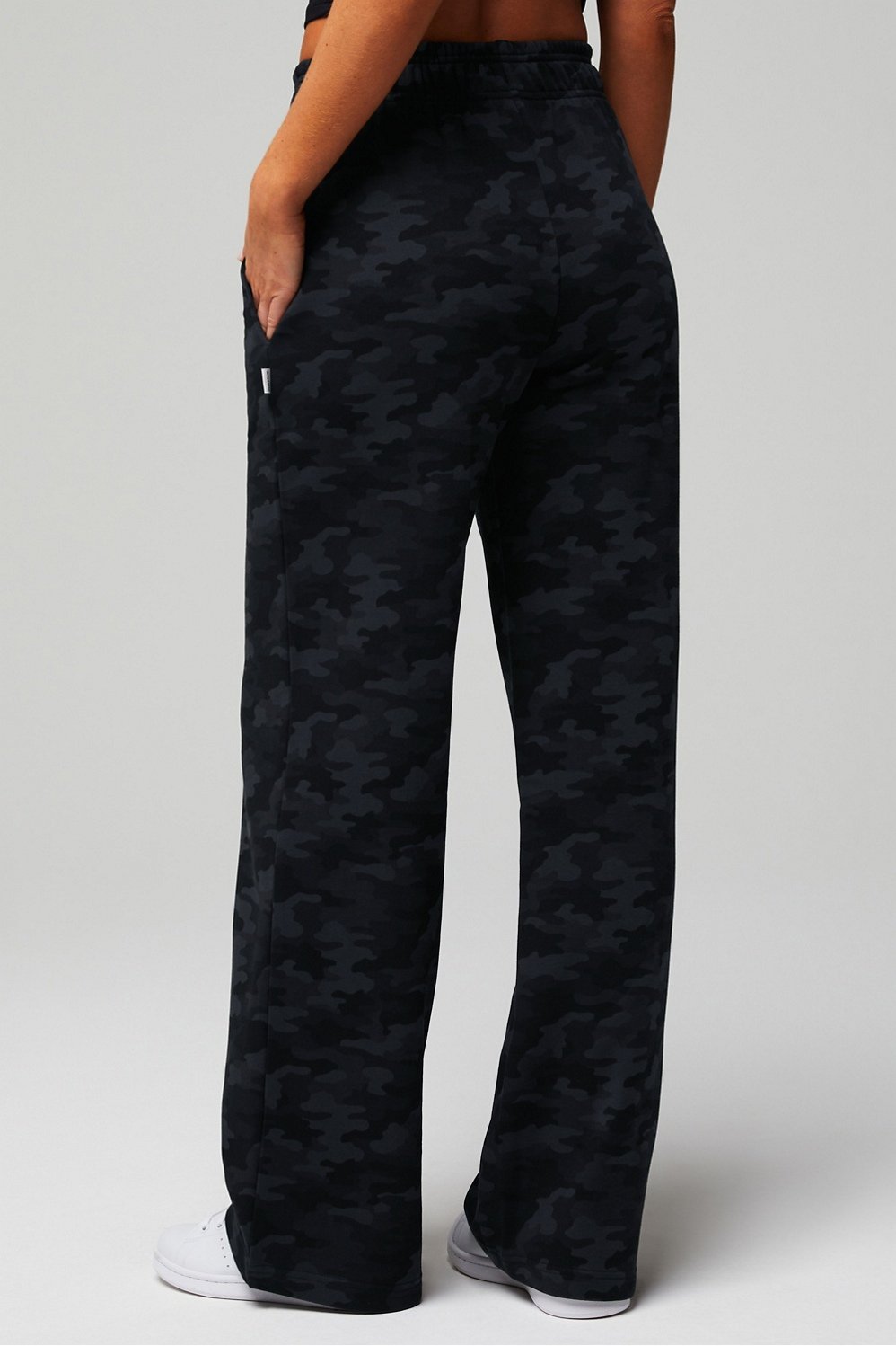 Year Round Terry Wide Leg Snap Pant