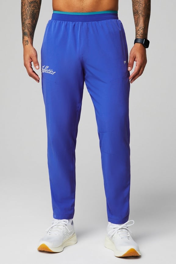 Medium TALL Fabletics FUNDAMENTAL PANTS Oxford BLUE 32 Inseam Athletic  Joggers