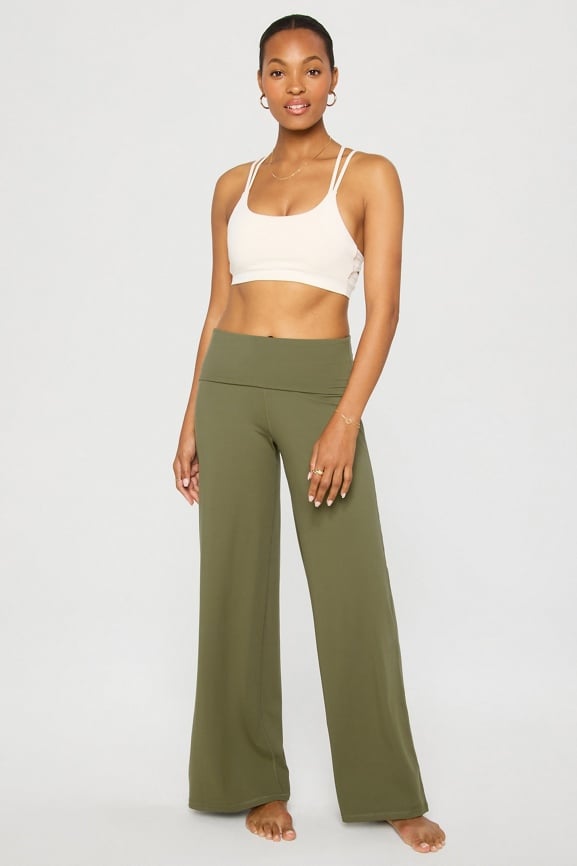 Pantalón de cintura alta plegable PureLuxe