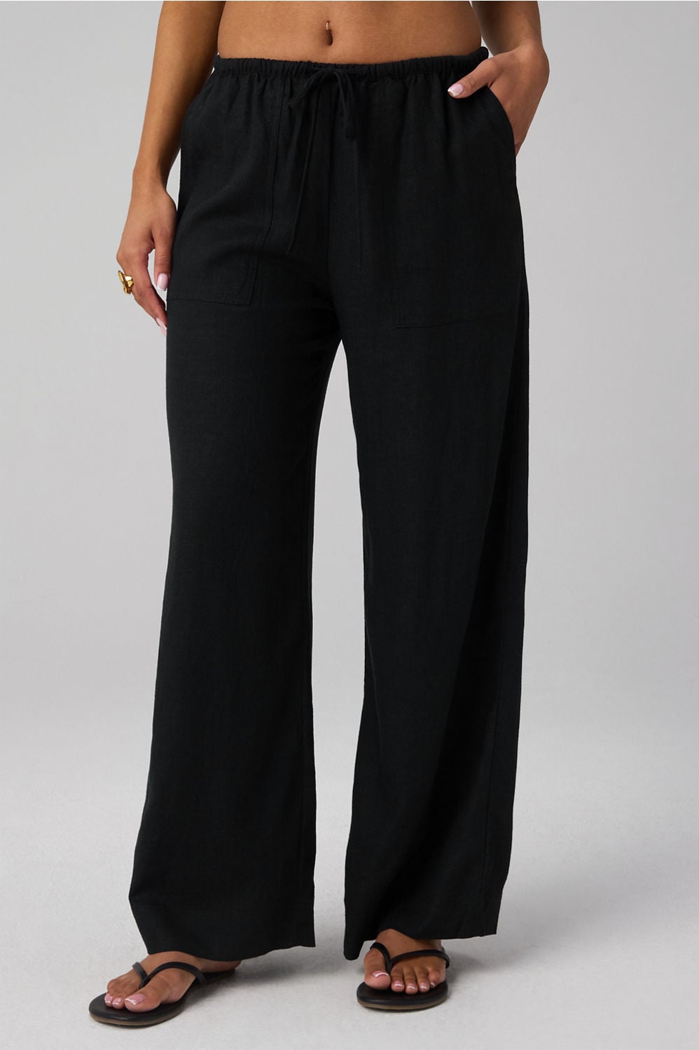 Fabletics Lifestyle Linen Straight Leg Pant