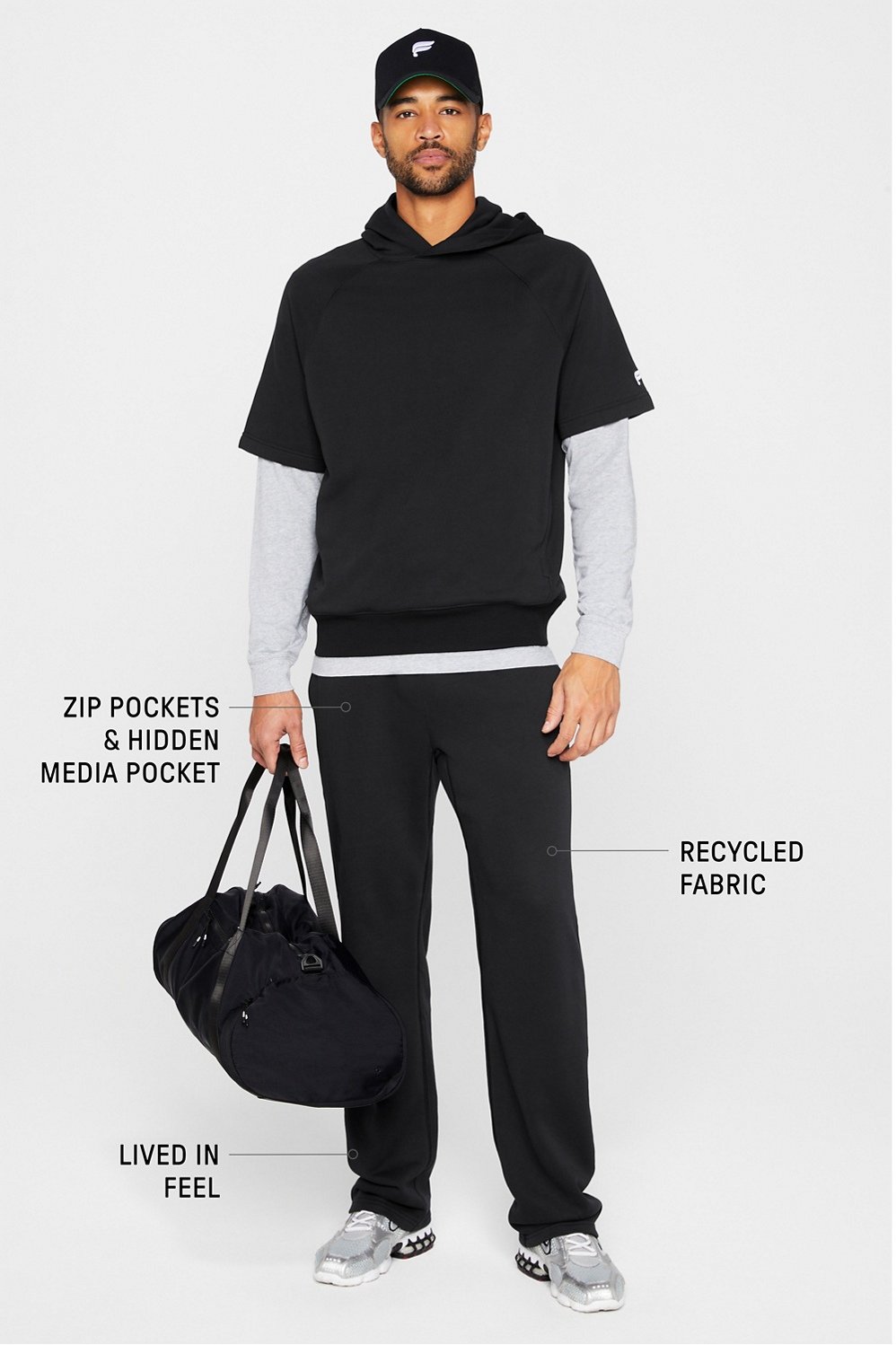 THE YEAR ROUND TERRY STRAIGHT LEG PANT - Image 2