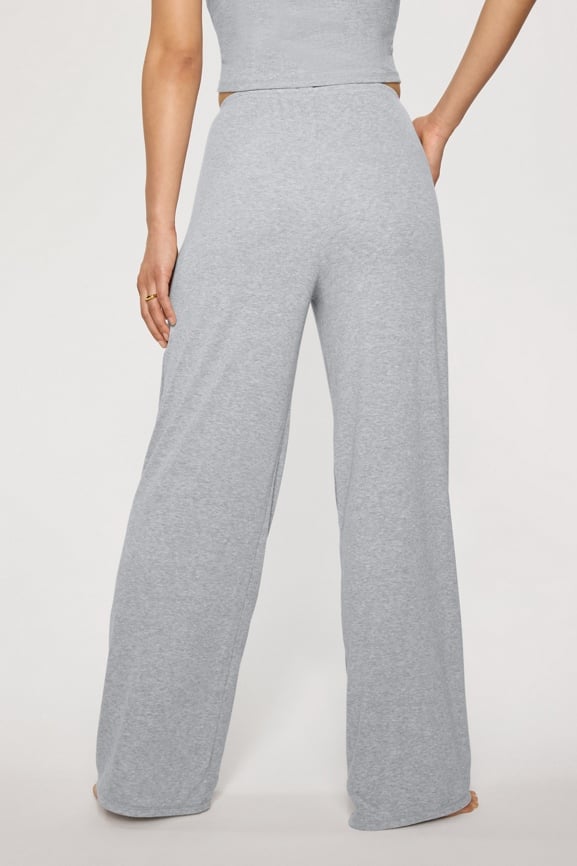 Soft Rib Wide Leg Pant
