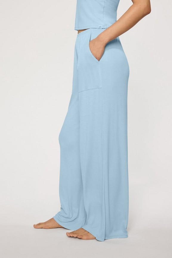 Soft Rib Wide Leg Pant