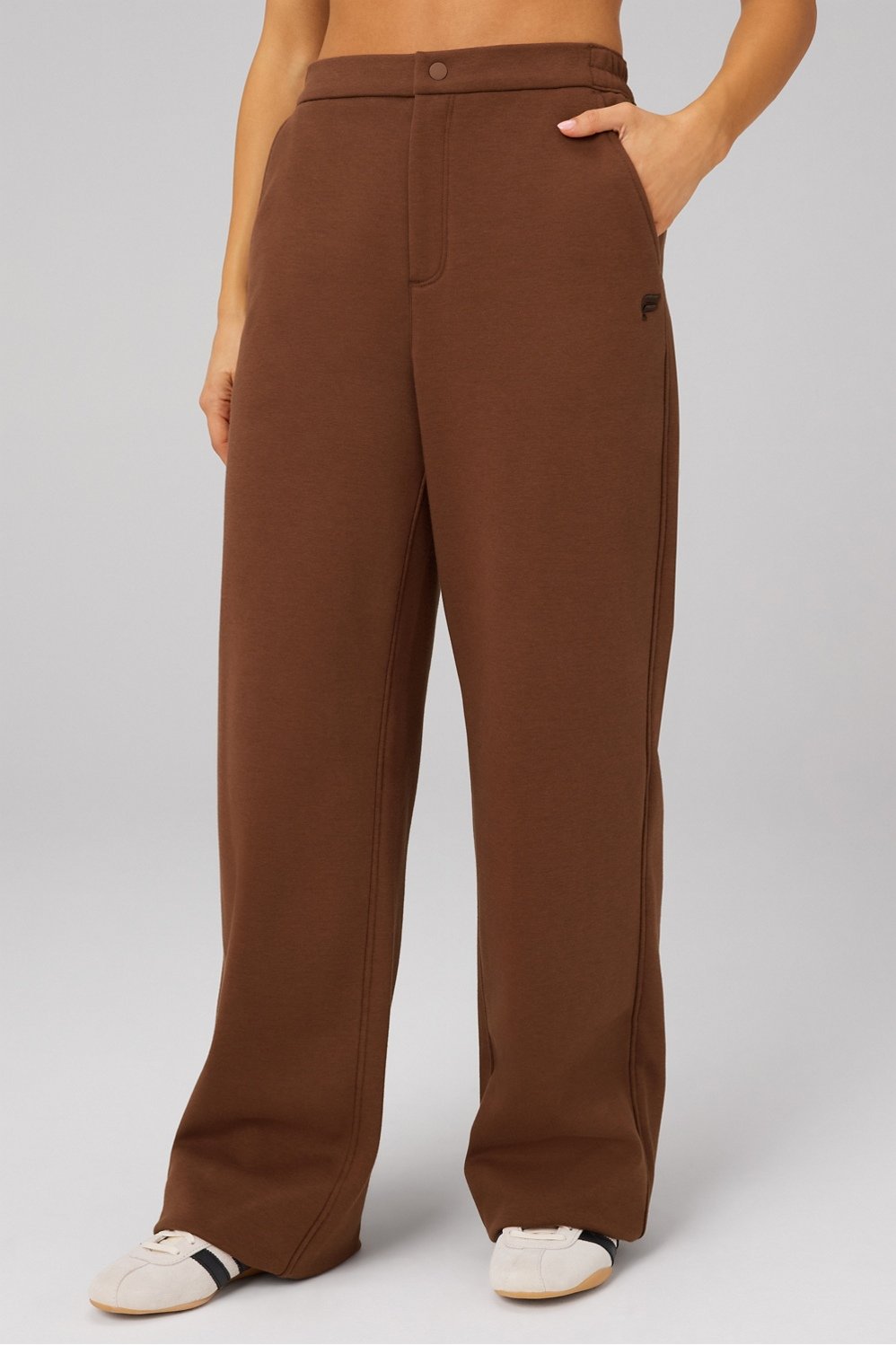 PantalóN Cozy Fleece Fabletics Brown Womens XXL-1X / Corto | 25-image