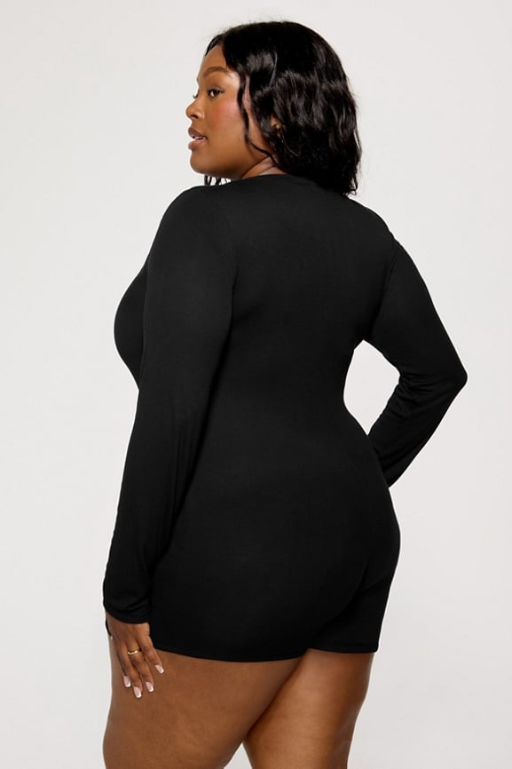 Soft Rib Henley Onesie