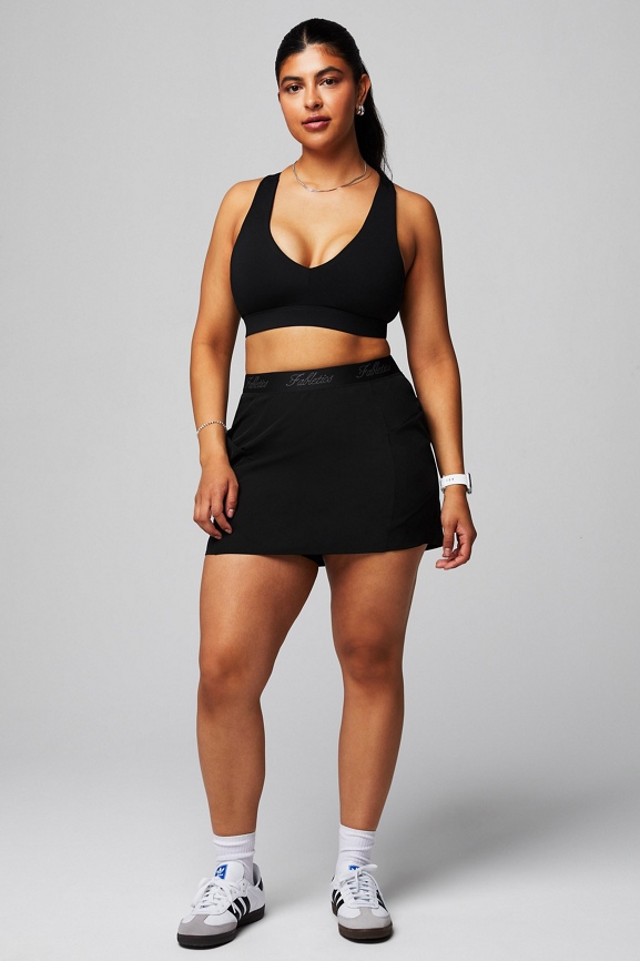 Woven Pocket Skirt With Built-In Short