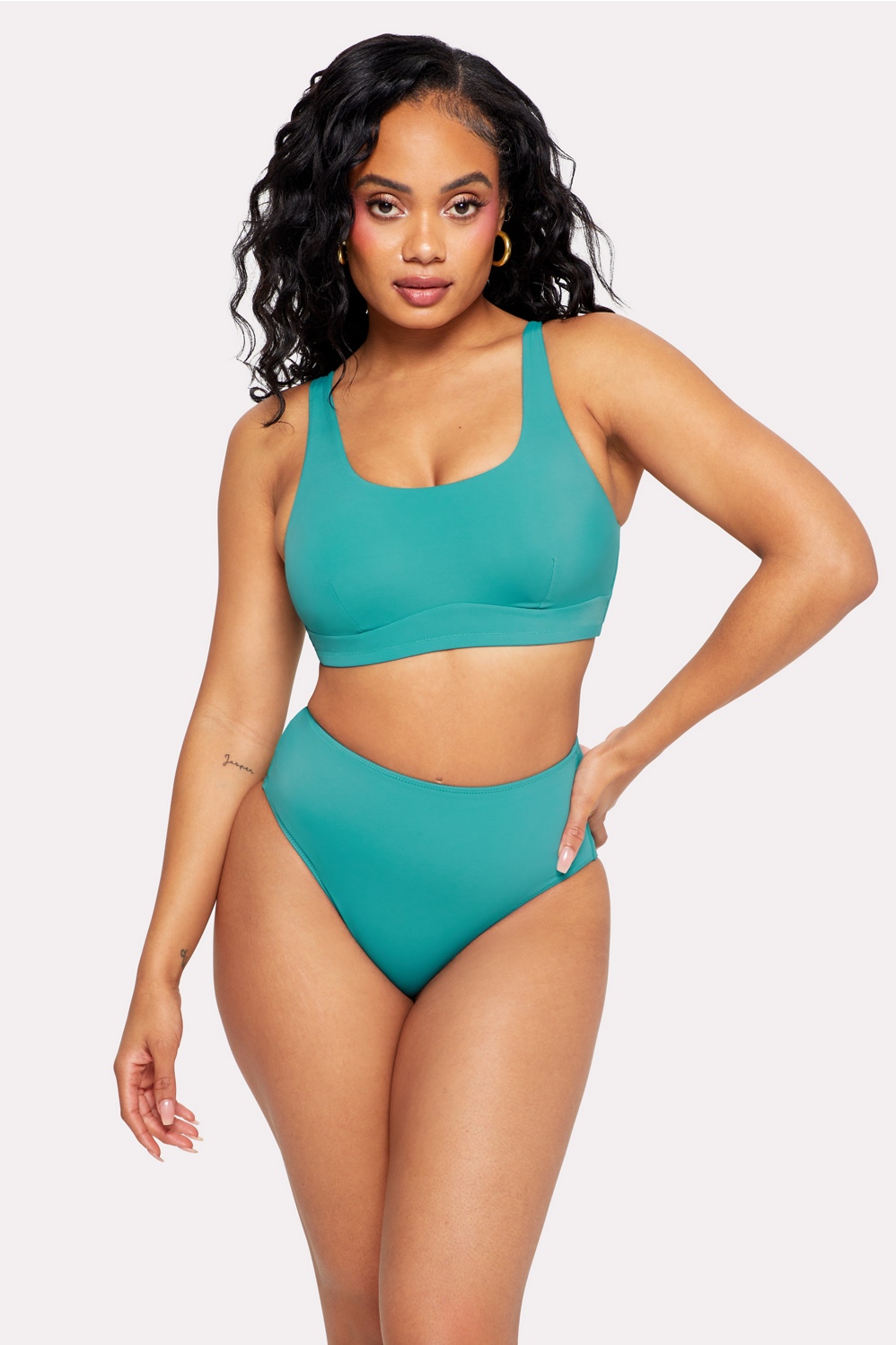 Shaping Swim Square Neck Bikini Top - Fabletics Canada