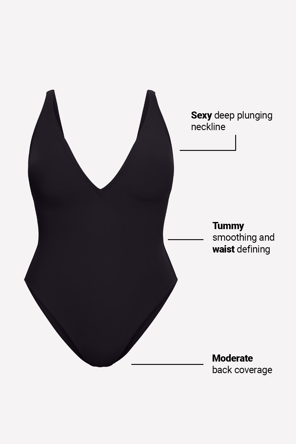 Shaping Swim Plunge One Piece