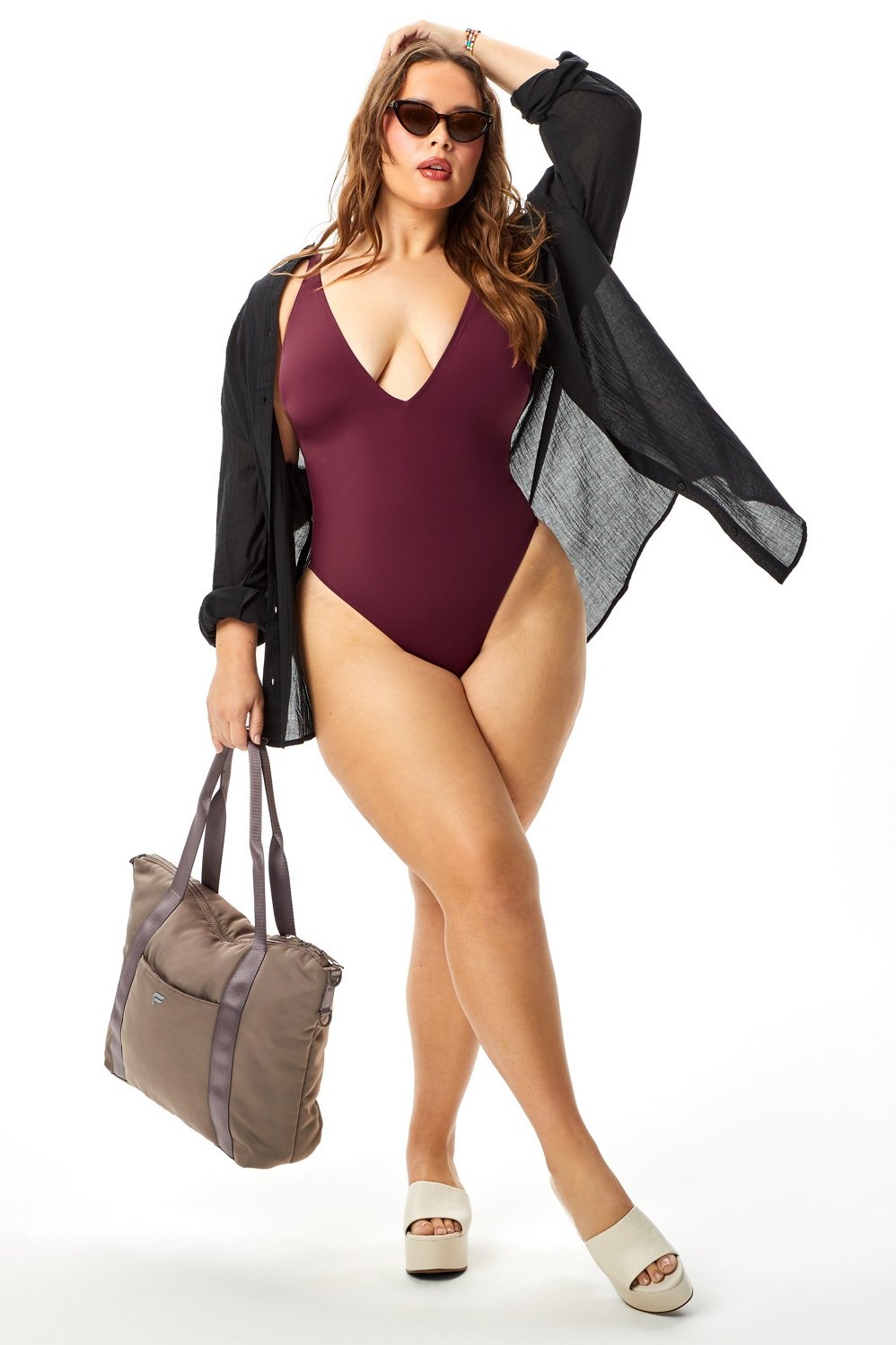 Shaping Swim Plunge One Piece