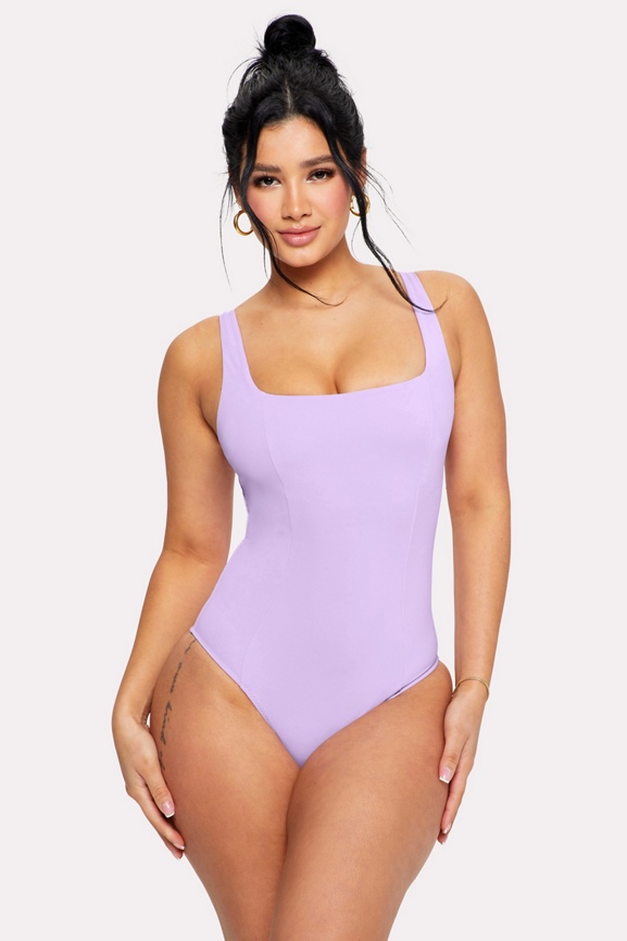 Shaping Swim Waist Cinching One Piece Fabletics Canada