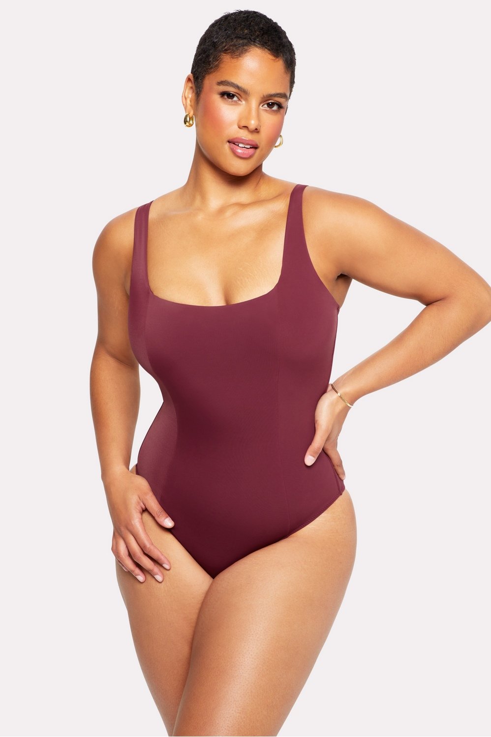 Shaping Swim Waist Cinching One Piece