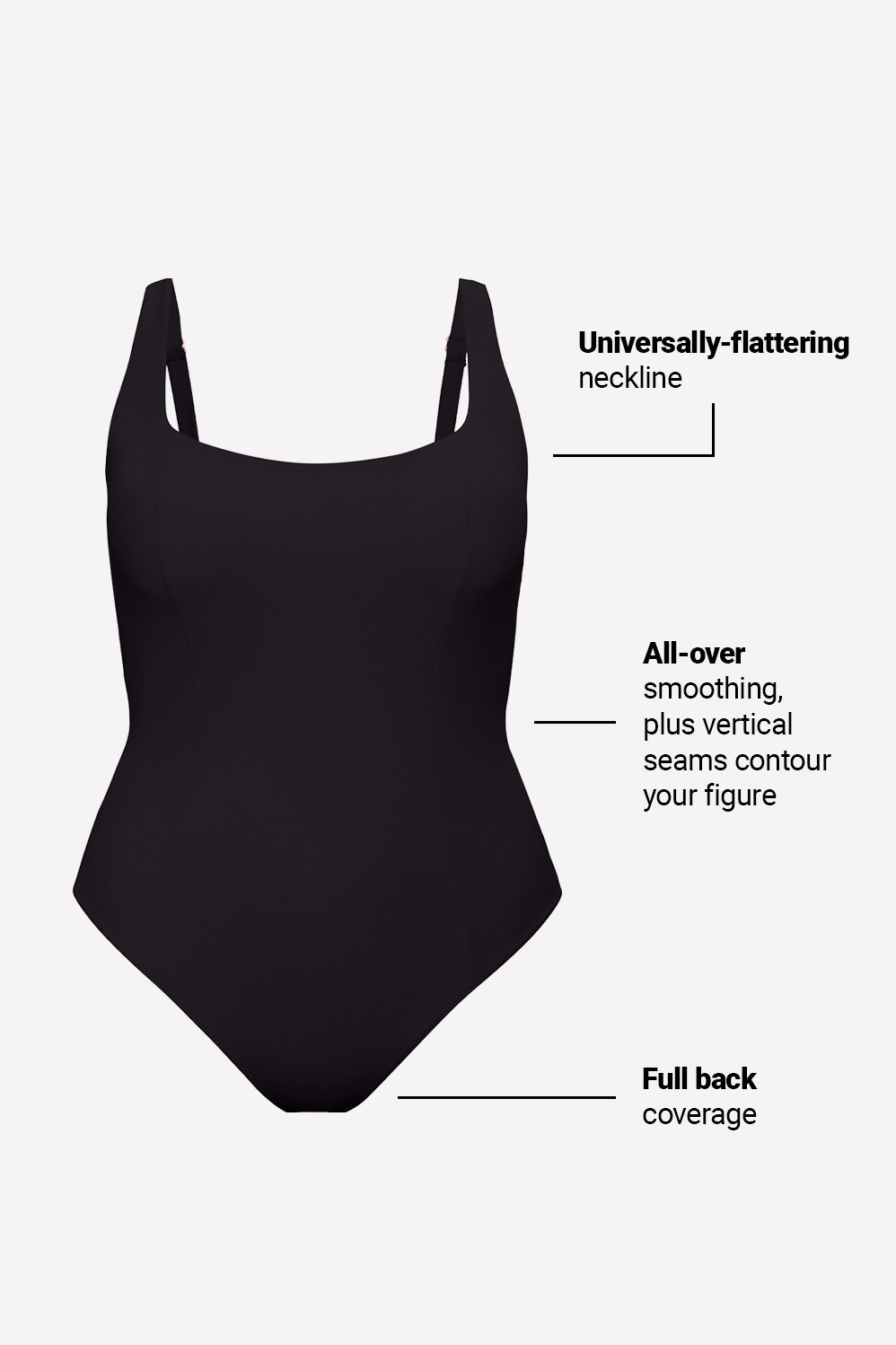 Shaping Swim Waist Cinching One Piece