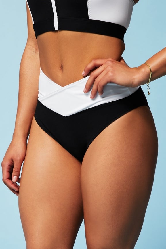 Zip-Front Racerback Shaping One-Piece Swimsuit
