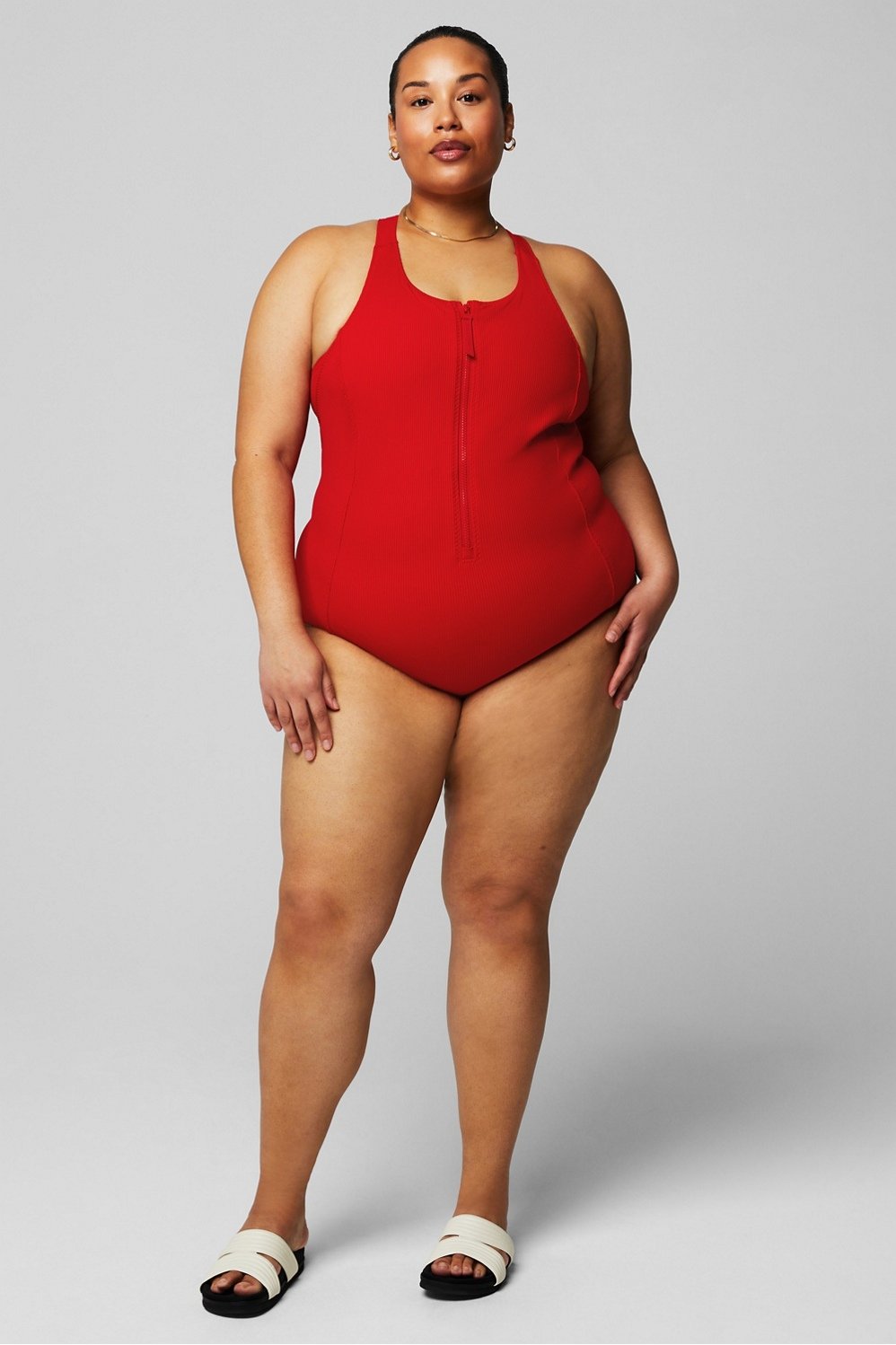 新品未使用Randy Curvy tweed zip one piece Curvy tweed zip one piece – Randy