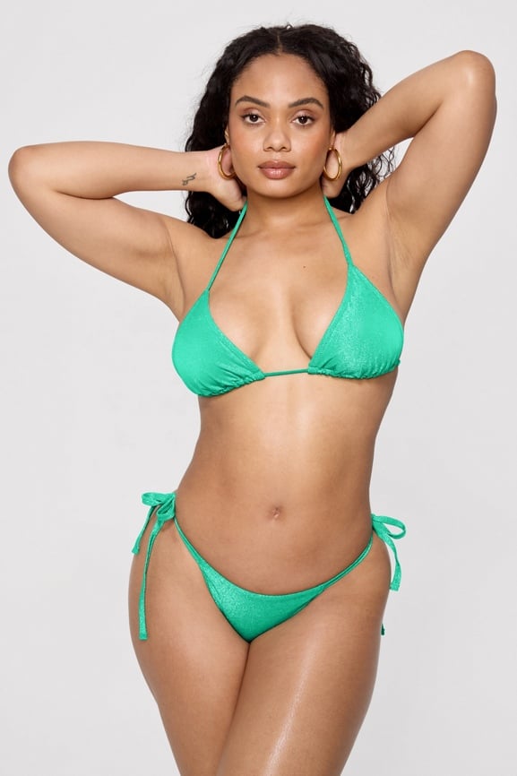 Swim Luxe Triangle Bikini Top - Fabletics Canada