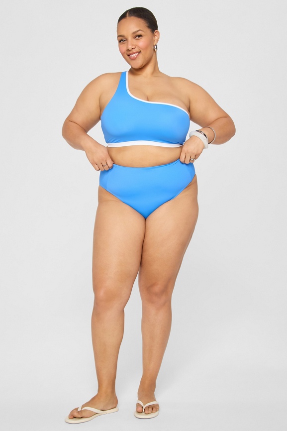 High-Waisted Panel Swim Bottom