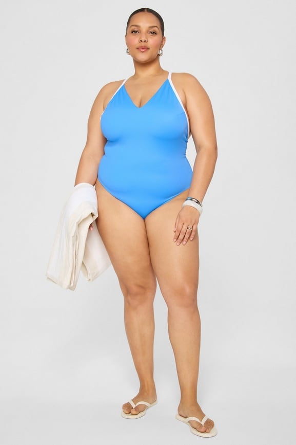 Cross Back One-Piece Swimsuit