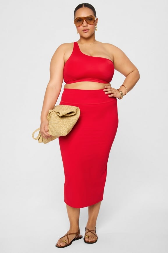 One-Shoulder Swim Top