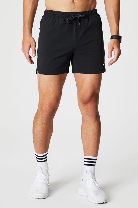 Fabletics Men's The Baseline Short, Workout, Running, Training, Gym,  Athletic, Performance, High Stretch Nylon, XS, Black at  Men's  Clothing store
