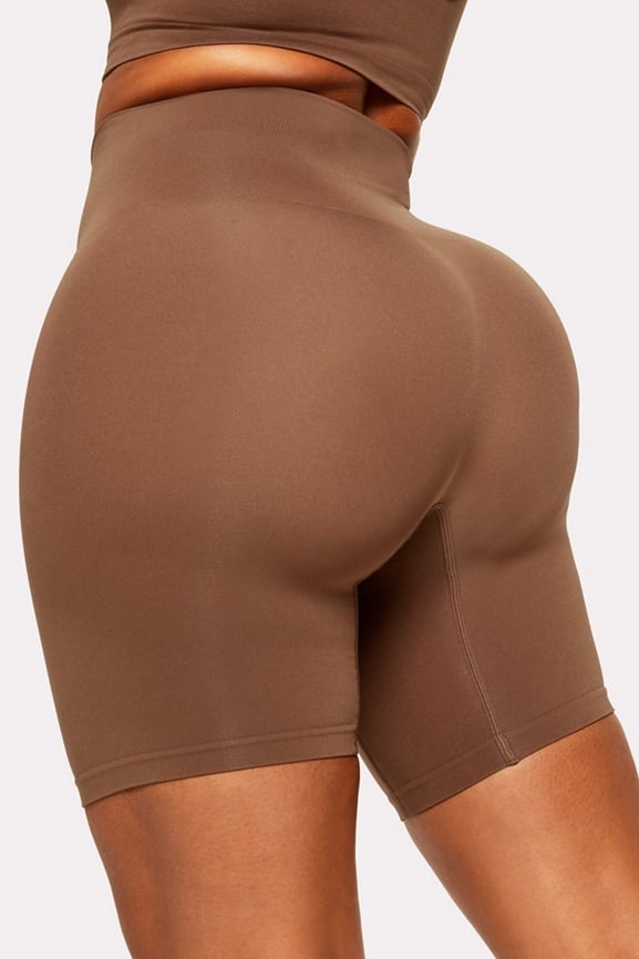 Fabletics Nearly Naked Shaping High Waist Short Womens taupe plus Size 1X/2X