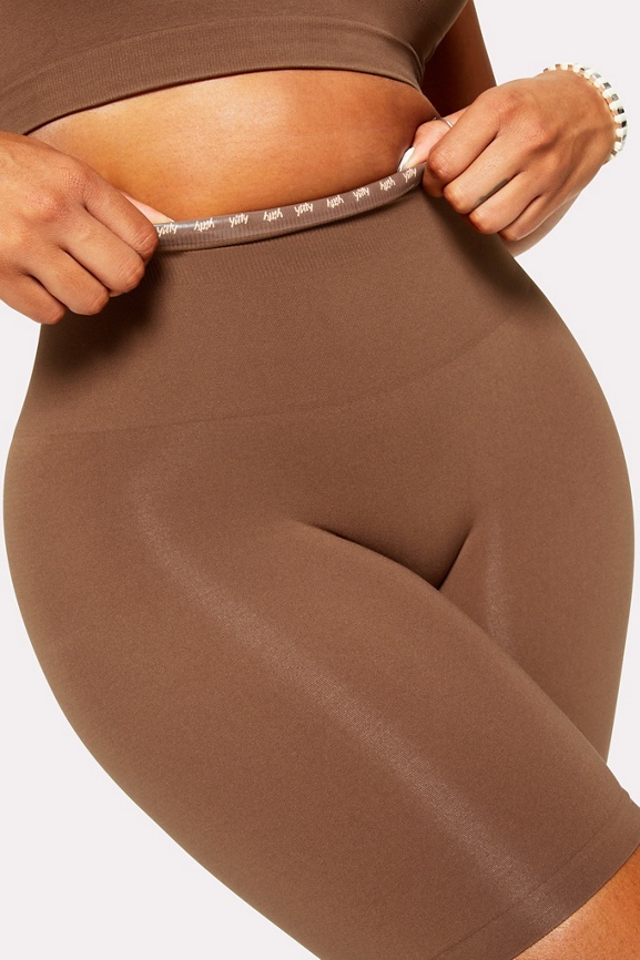 Fabletics Nearly Naked Shaping High Waist Short Womens taupe Size