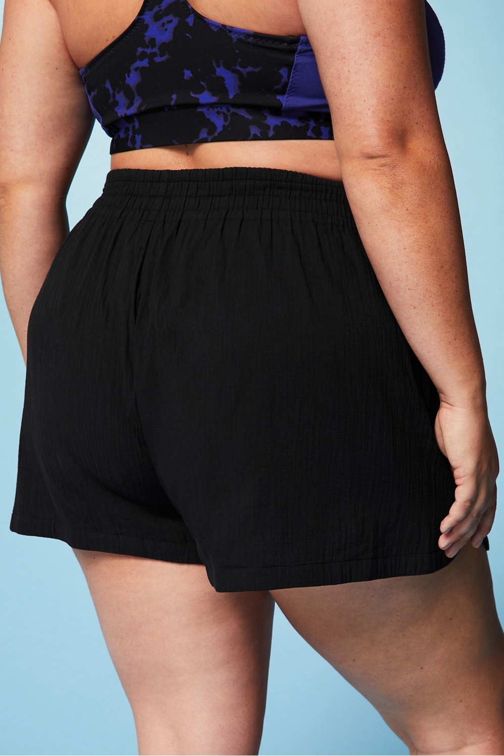 Cotton Voile High-Waisted Short - Fabletics Canada