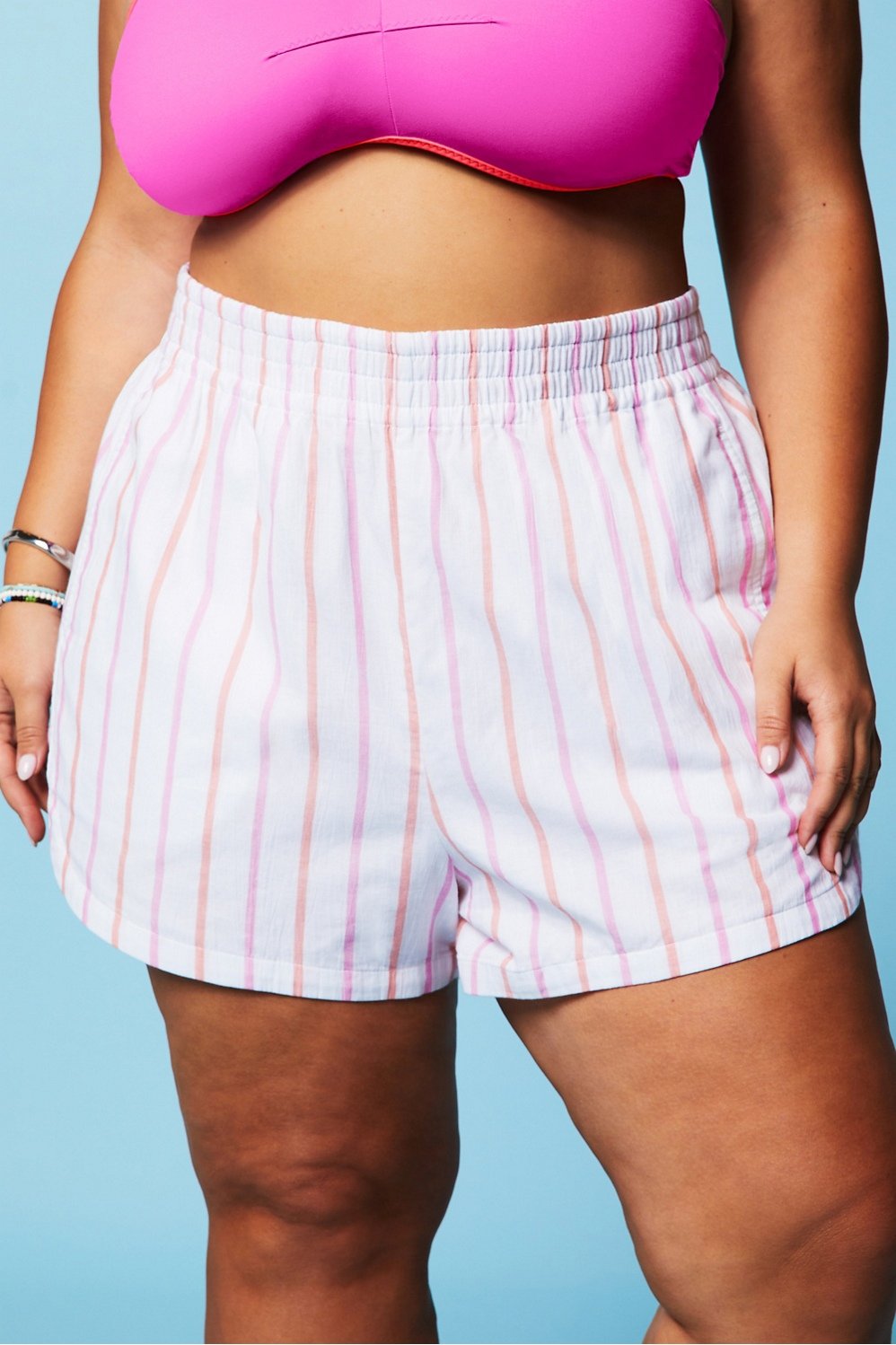 Cotton Voile High-Waisted Short