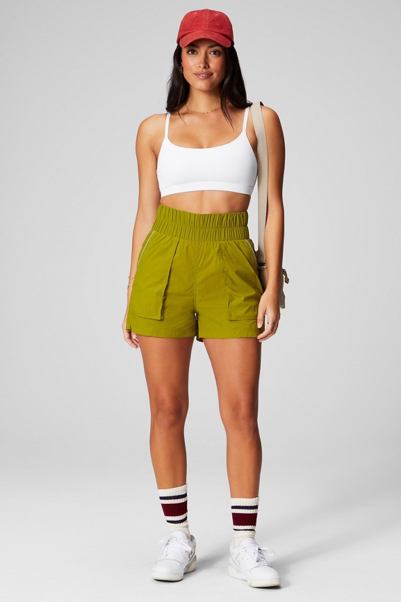 Ultra High-Waisted Piped Nylon Short - Fabletics