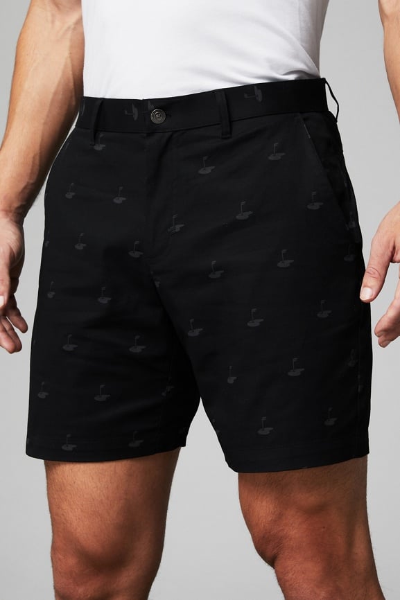 adviicd Fabletics Mens Shorts Summer Men's Slim-Fit 11 Flat-Front Comfort  Stretch Chino Short 