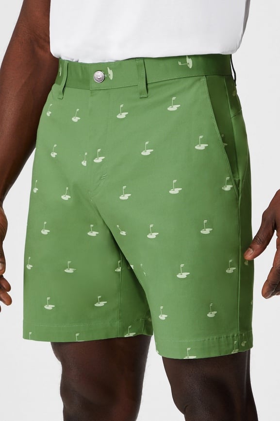 Green chino shorts on sale