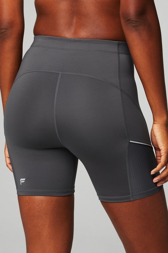 Plus size high sales waisted spandex shorts