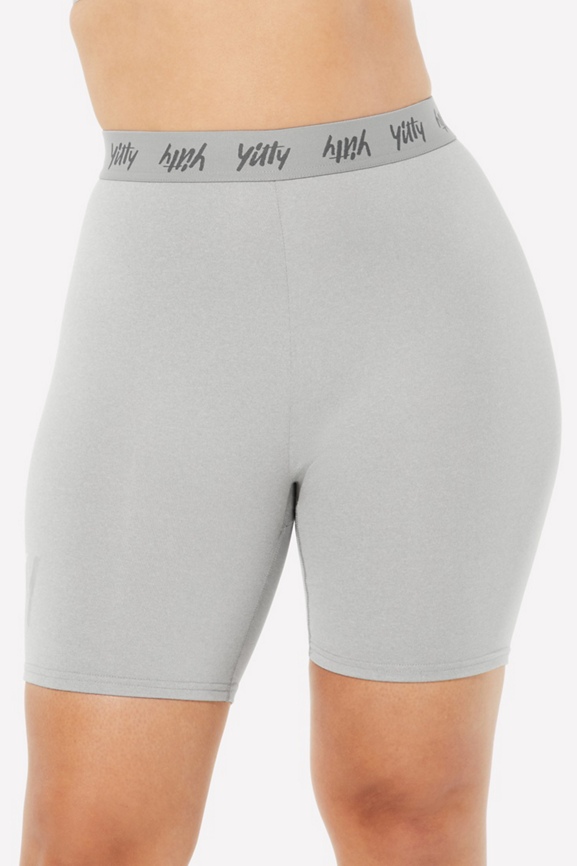 Major Label Shaping High Waist Logo Short - Yitty
