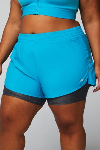 Running shorts plus outlet size