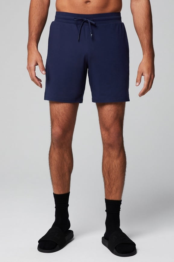 Navy blue hot sale jersey shorts