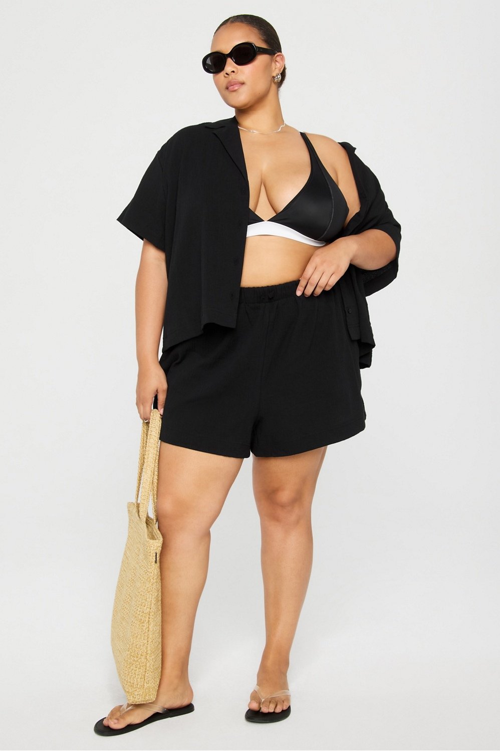 Cotton Voile Drawstring Short