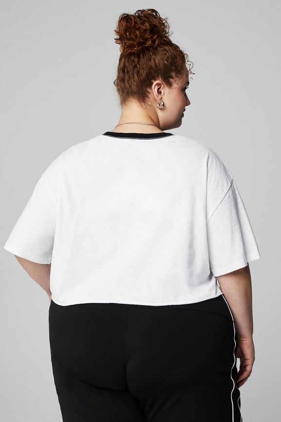 Cotton Slub Cropped Tee