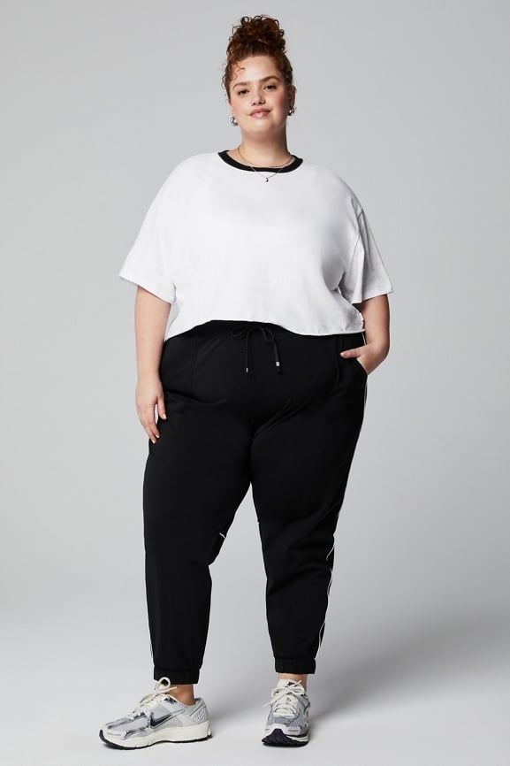 Cotton Slub Cropped Tee