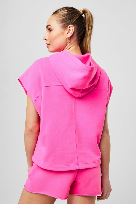 Year Round Terry Sleeveless Hooded Sweatshirt