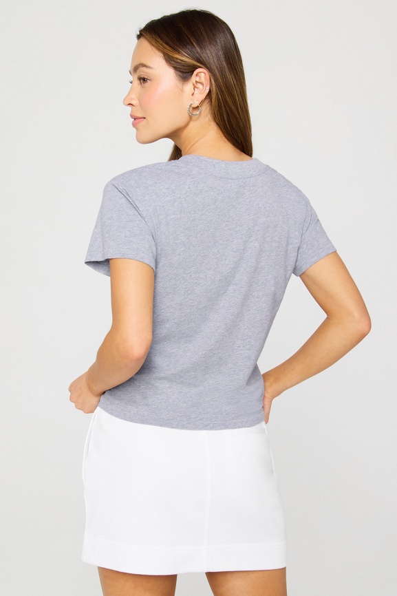 100% Cotton V-Neck Tee
