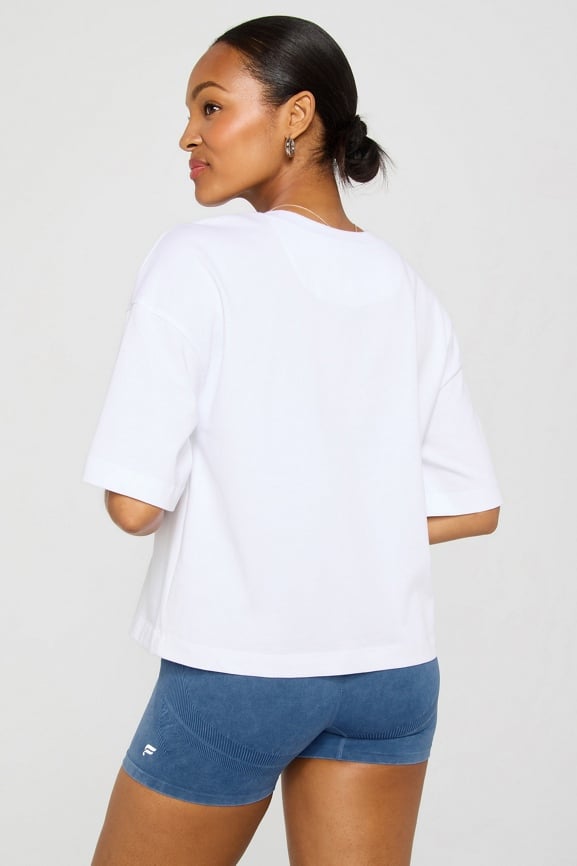 Tシャツ・カットソー IONSEOUL Etern loose fit cotton short sleeve t-shirt JE1020 ea320d88260a6.jpg