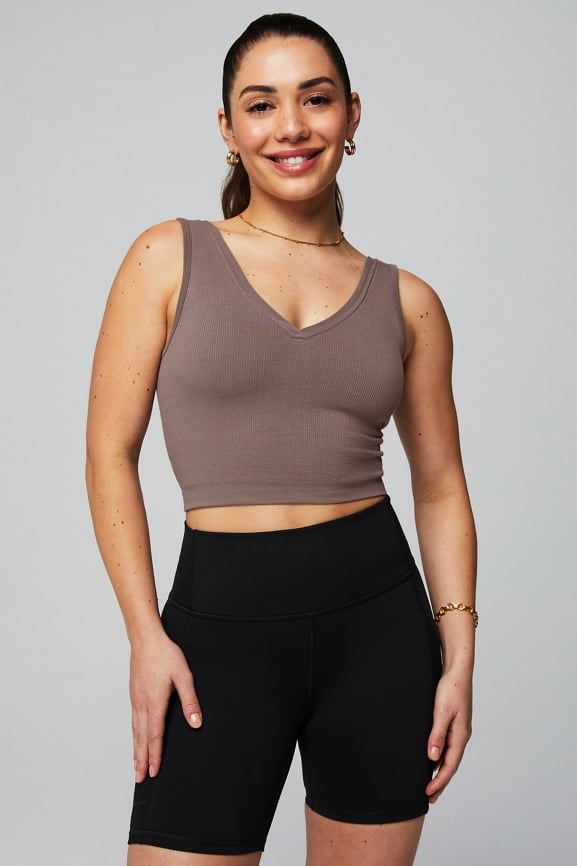 Seamless V-Neck Tanks