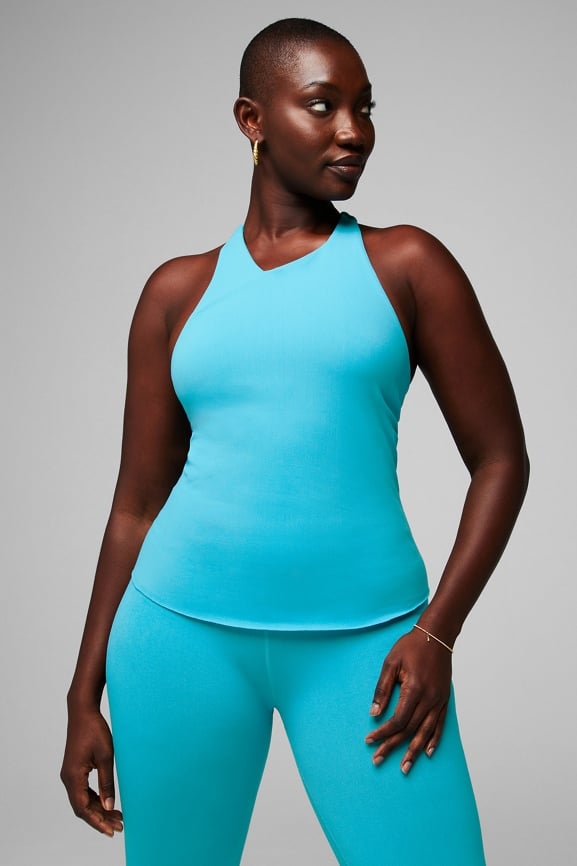 Tank top with built in top sports bra plus size