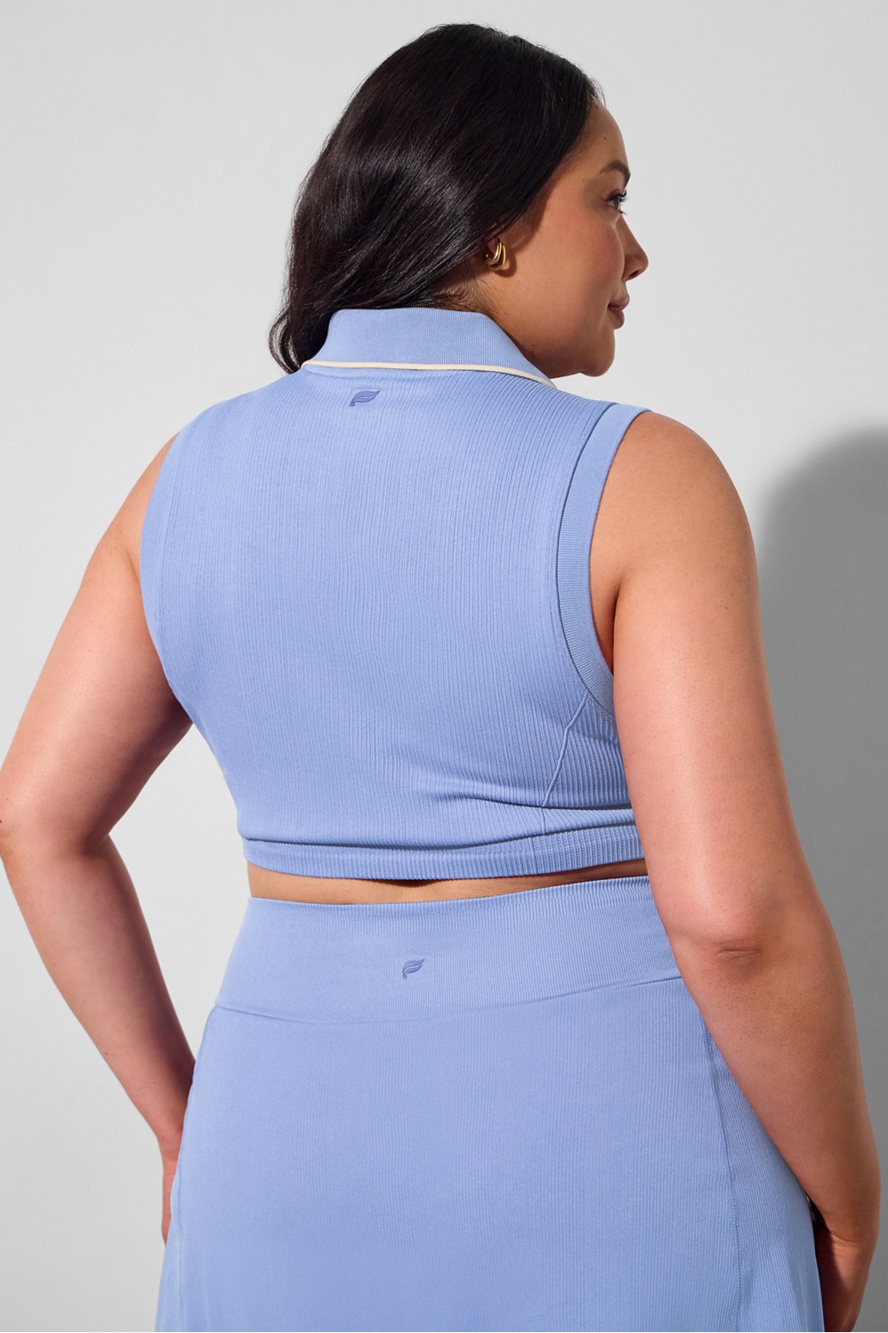 Seamless Polo Cropped Tank
