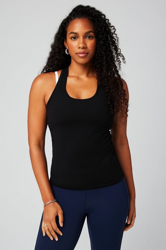 Fabletics S Black outlet Mix Racerback Tank Top