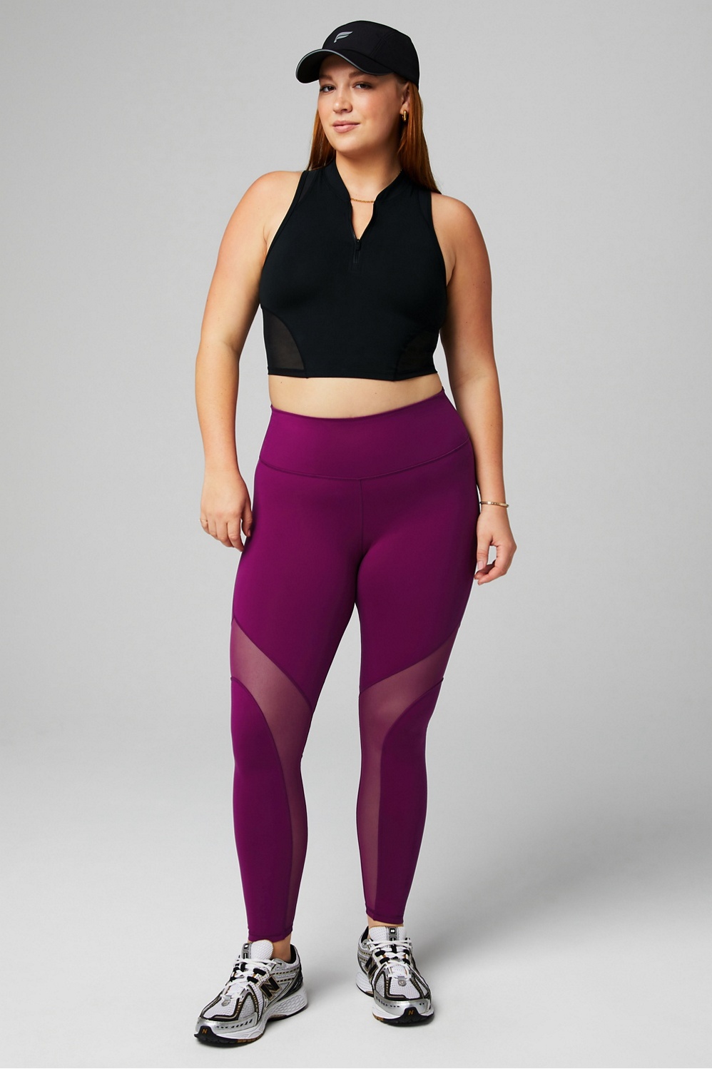 Half-Zip Heatwave Crop Tank - Fabletics