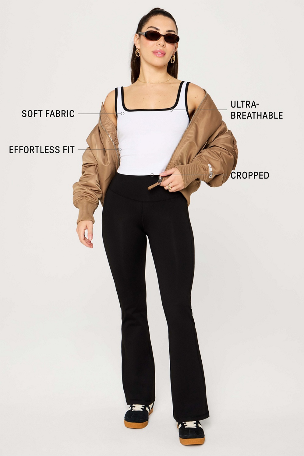Daily Rib Cropped Square Neck Tank - Fabletics
