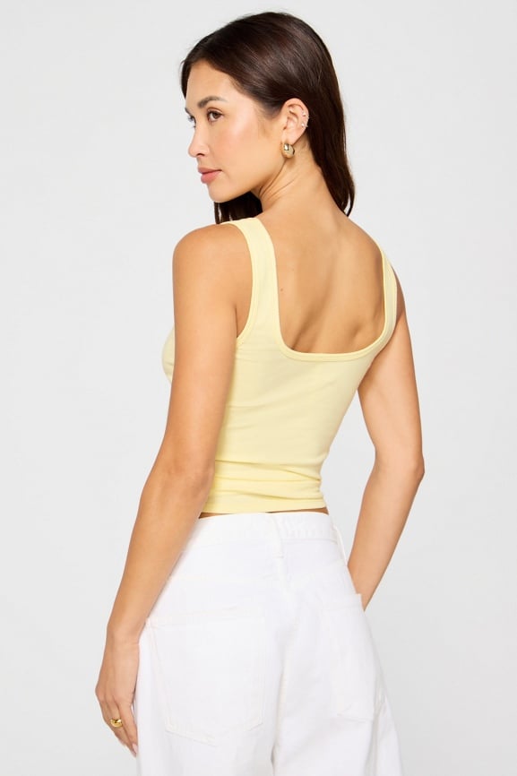 Daily Rib Square Neck Tank